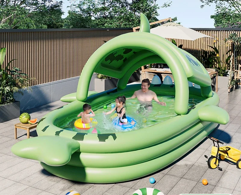 Inflatable Swimming Pool Household Children Family Foldable Indoor Air Cushion Inflatable Summer Sunshade