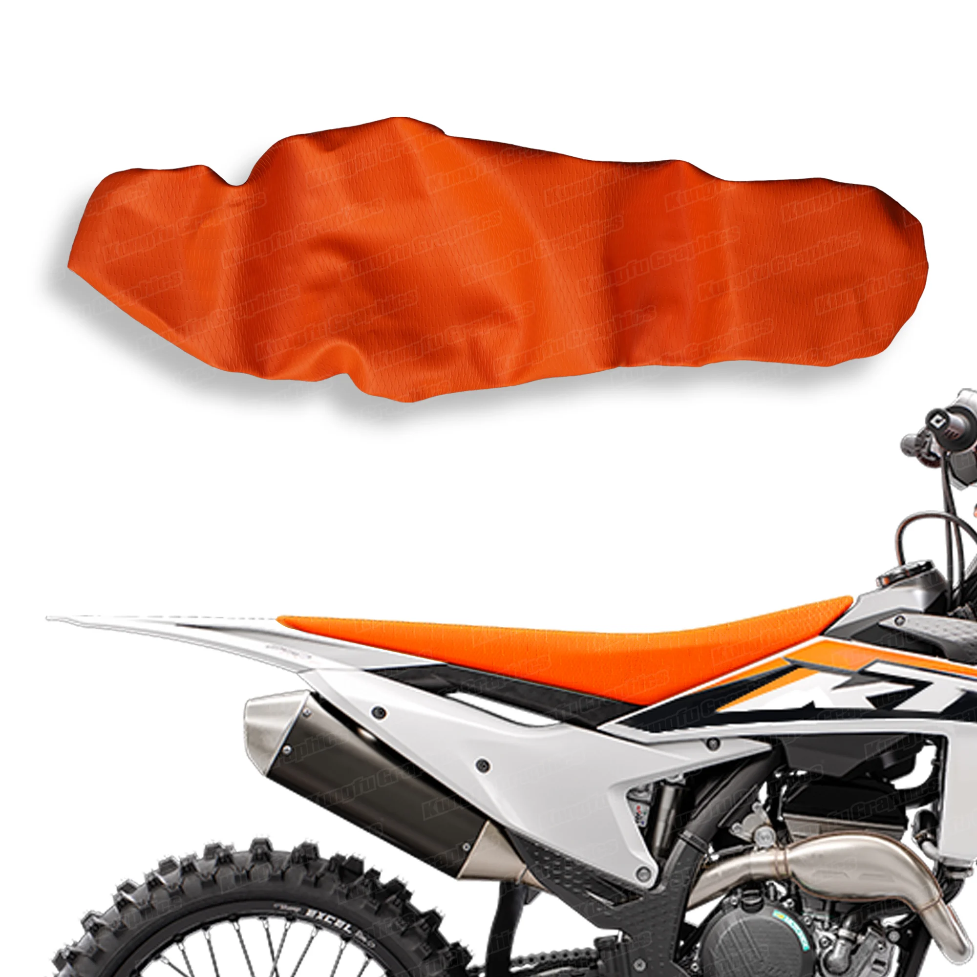 JY Racing MX Endflats D343 Juste de siège de vélo pour KTM 2023 2024 SX SXF 125 250 300 350 450 / 2024 XCW EXC-F XCF-W 150 250 300 450 500