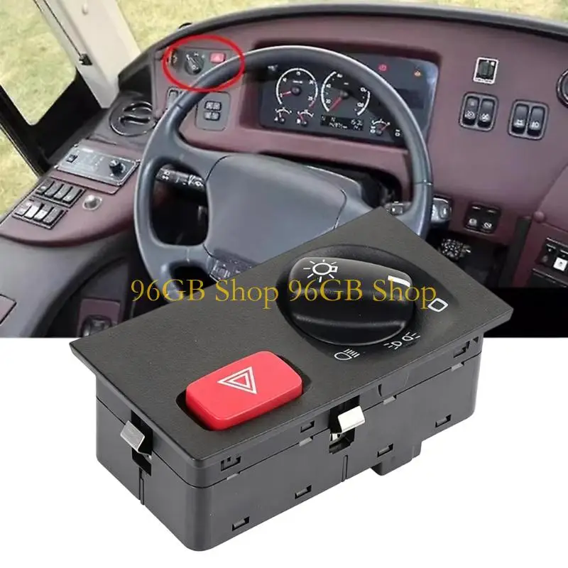 96GB Replacement Switches 2426882 Direct Fit No Modification Needed Simple Installation for Trucks Headlight & Emergency Combo