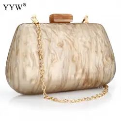 Acrylic Bags Cute Clutches Coffee Handbag Evening Clutch Bag Wedding Party Purses Personality Women Handbags Chain Shoulder Bags