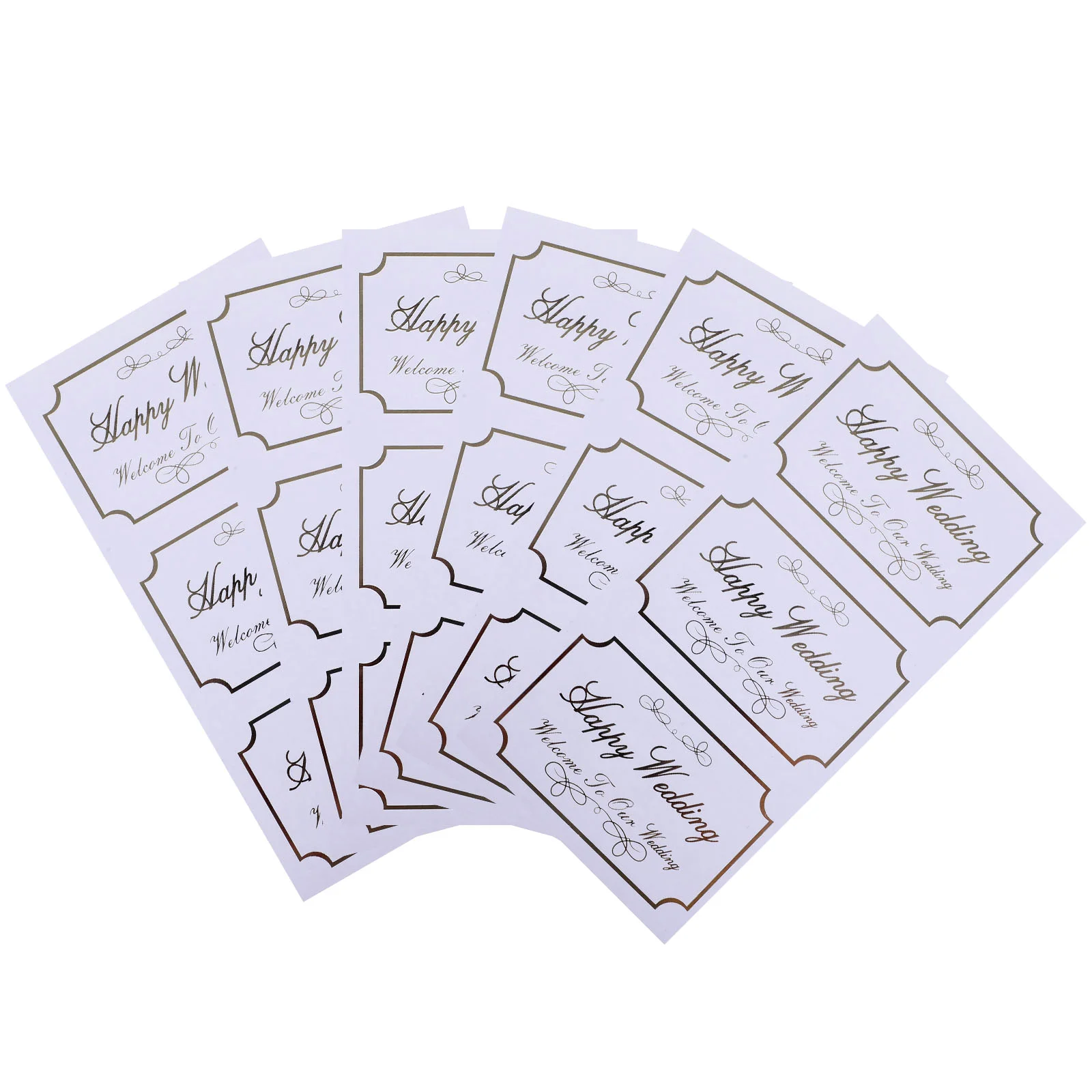 20 Sheets Wedding Stickers Birthday Party Numbers Letters Name Household Label Gift Wrapping for Packaging