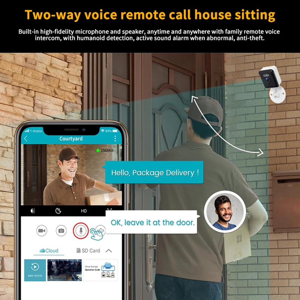 5MP Tuya Indoor Mini Wifi Camera Wireless Security Surveillance with Smart Motion Detection for Baby Monitoring and Home Safety