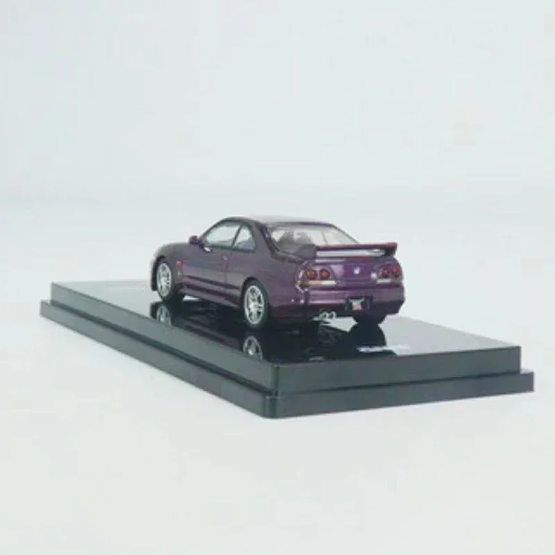 Модель автомобиля Skyline GTR (R33) INNO 1:64, литье под давлением, темно-фиолетовый цвет, коллекция чемпионов синего цвета