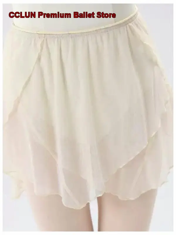 Women's Ballet Dress Half Skirt Practice Leotard Body Suit Art Exam Irregular One-Piece Skirt