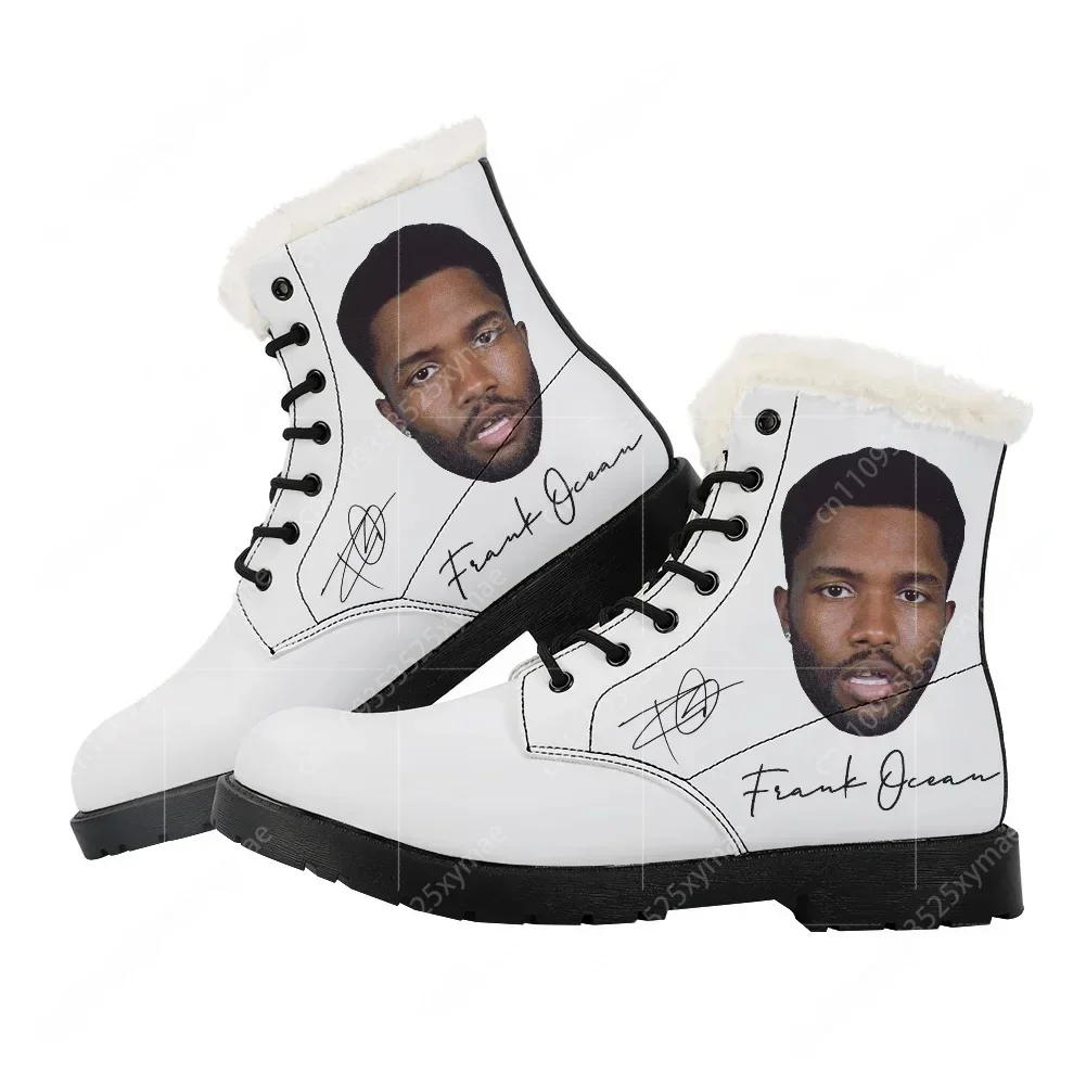 Frank American Singer Ocean Blond Plush Boots Mens Womens Teenager Shoes Casual Boot Light High Quality Couple Customize Shoe