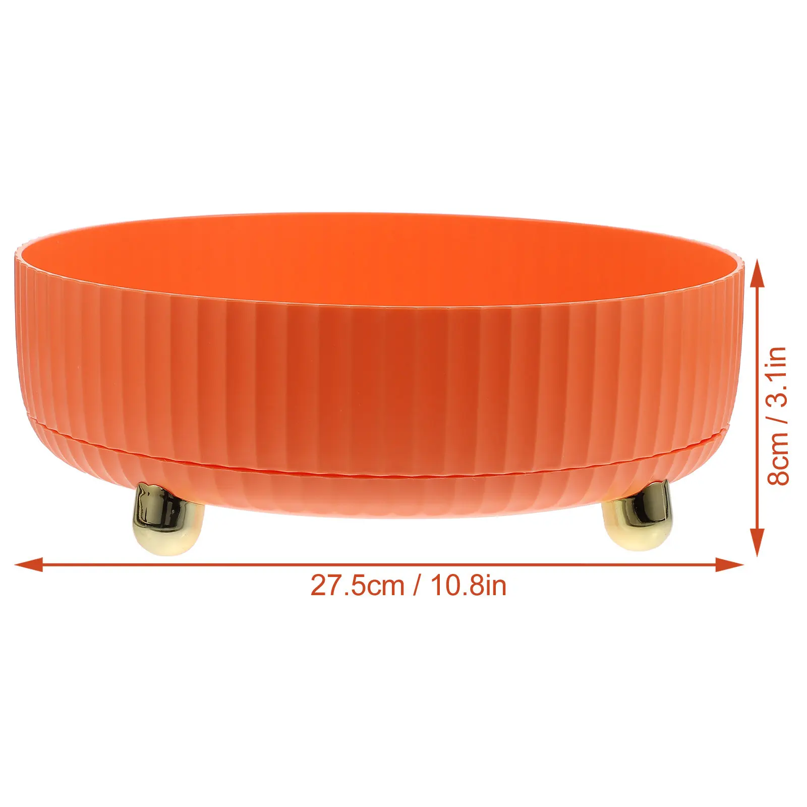 1Pcs Round Rotating Desktop Storage Tray Multipurpose Jewelry Organizer Fruit Holder Elegant Simple Household Storage
