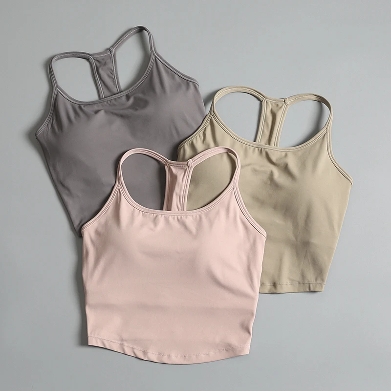 Women's Sportswear Bra Top Tank Top Fitness Running Outfit Nylon Material Moisture Wicking Shock Absorption Breathable