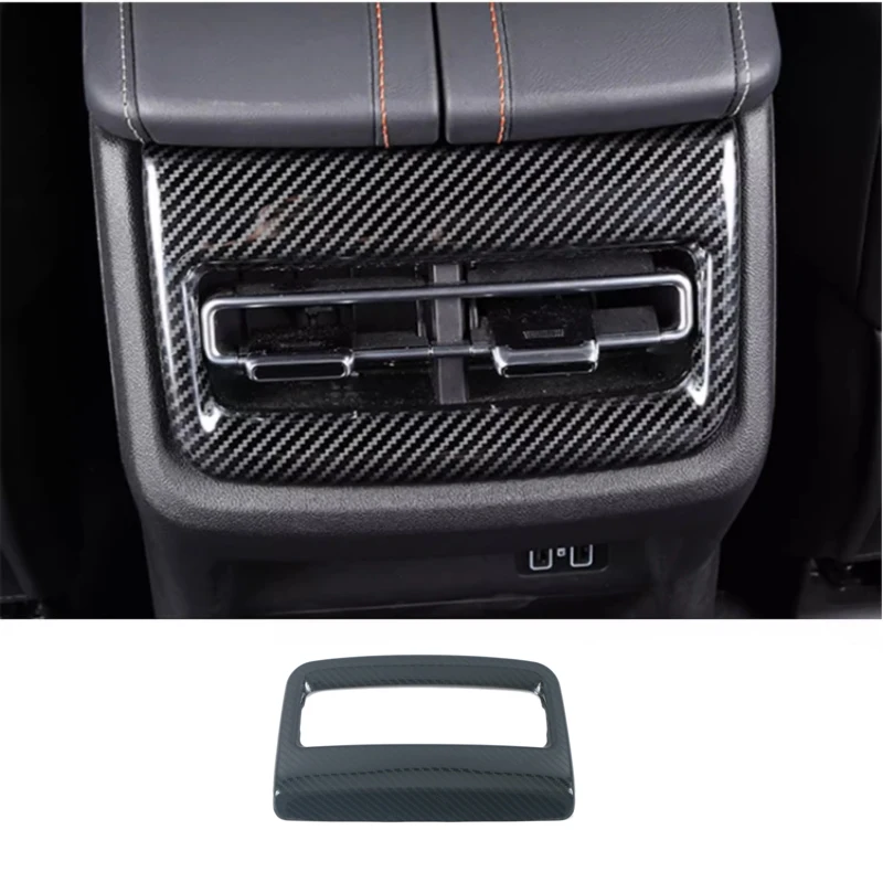 For Changan UNIK UNI-K Accessories Stainless 2021 -2024 Car Rear Armrest Air Conditioning Vent Trims Anti Kick Sticker Cover