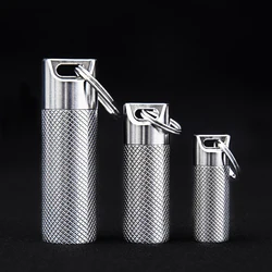 TIGLE Camping EDC Pocket Waterproof Pill Bottle Titanium Alloy Pill Box Outdoor Multitool New