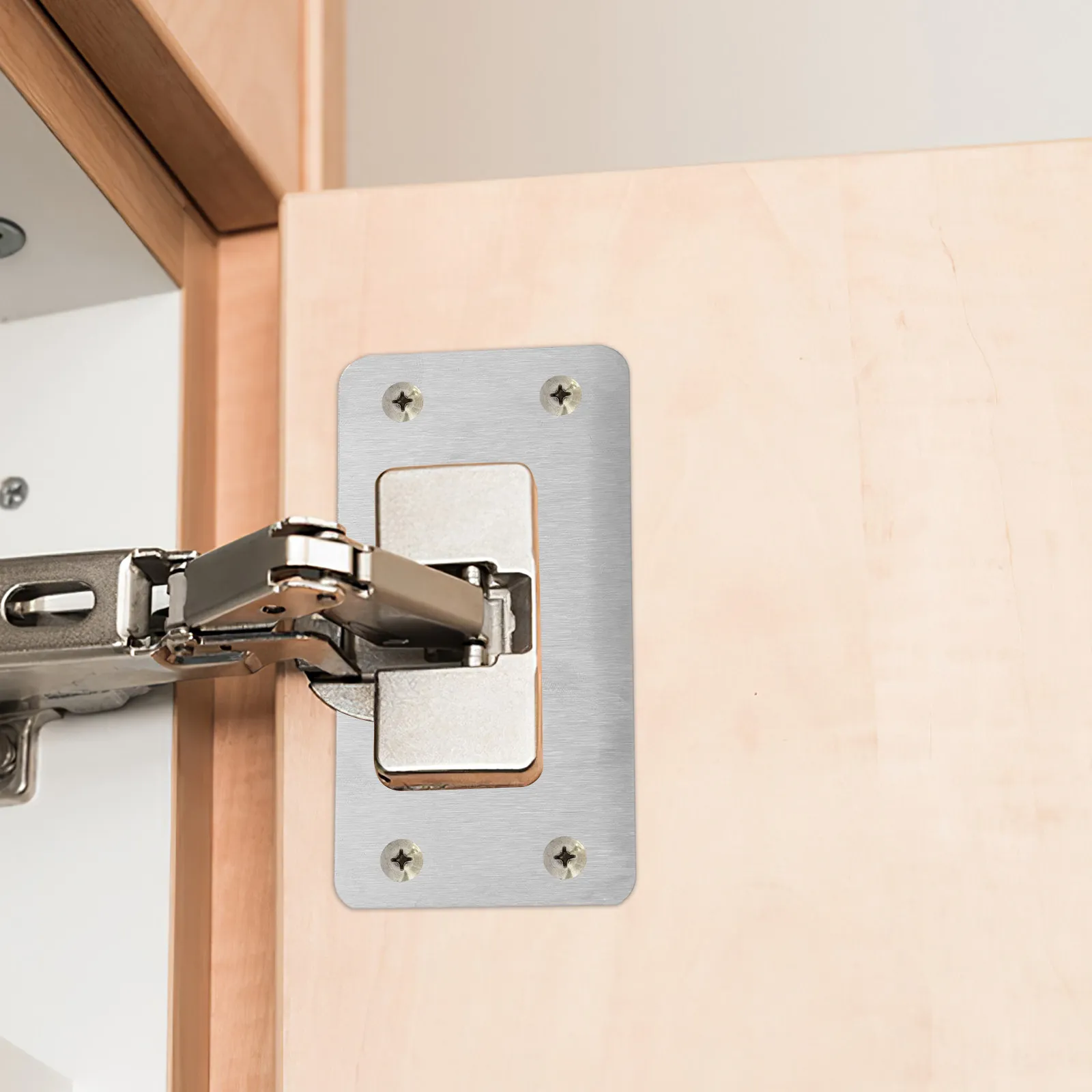 

Комплект из 8 накладок для усиления дверных проемов, ремонтный комплект для ответных планок замков, накладки из нержавеющей стали для дверей шкафов