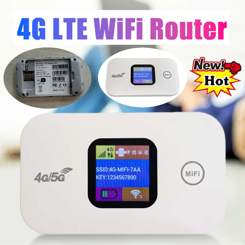 

Новый беспроводной модем 4G Мобильный Wi-Fi-маршрутизатор Беспроводной маршрутизатор 4G LTE 2100 мАч Портативная мобильная точка доступа со слотом для SIM-карты Wi-Fi-маршрутизатор