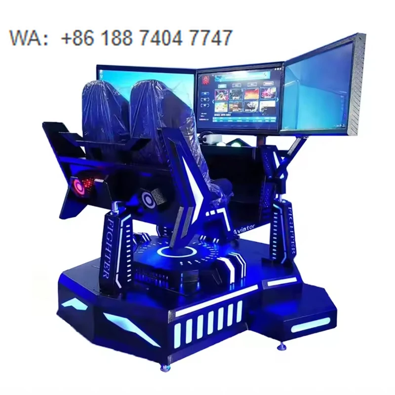 Hot Selling 3 Screen Coin Operated Arcade Games Full Motion Sim Racing Cockpit 6 Dof Racing Car Simulator for Playground