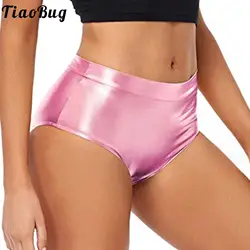 Women Ladies Metallic Booty Shorts Hot Pants Shiny Skinny Bodyshorts Rave Dance for Music Festival Carnival Club Party Bottoms