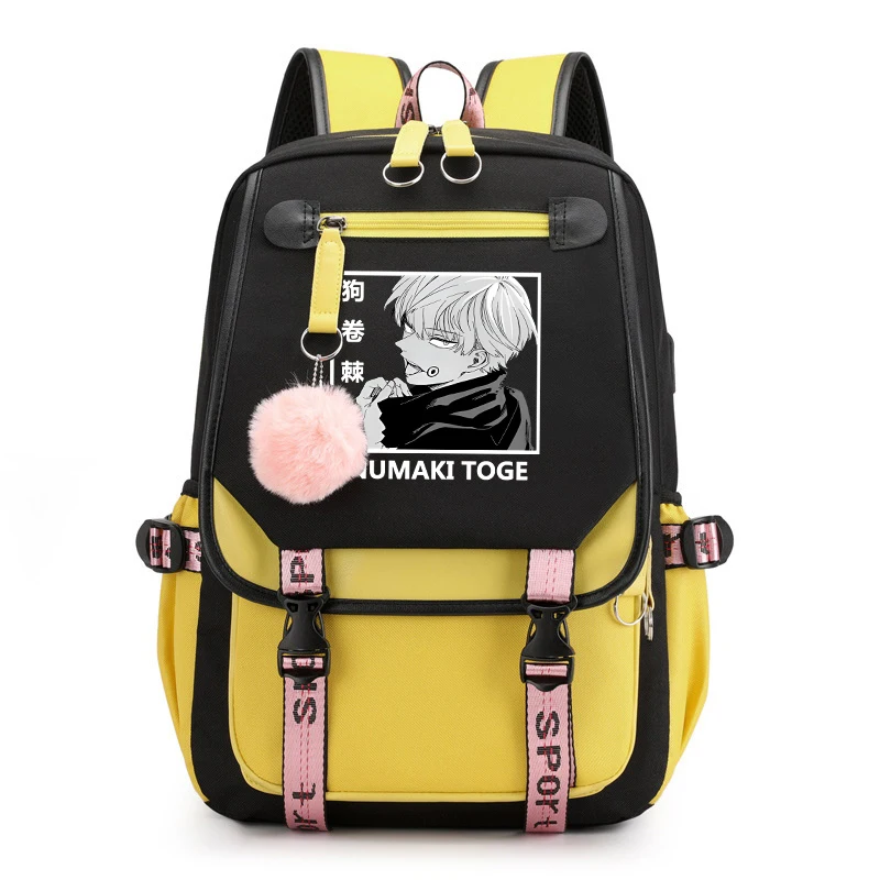 Anime Inumaki Toge Pattern Backpack Women Men Casual Outdoor Backpack Students Boys Girls Fashion Backpack School Bag