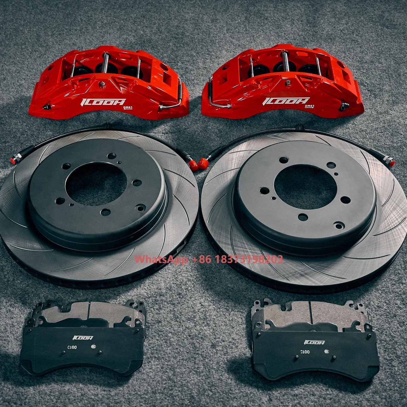 

High Performance 6 Piston Racing Big Brake Kits ICOOH DM6 Brake Parts for Benz Subaru Mazda Honda Nissan