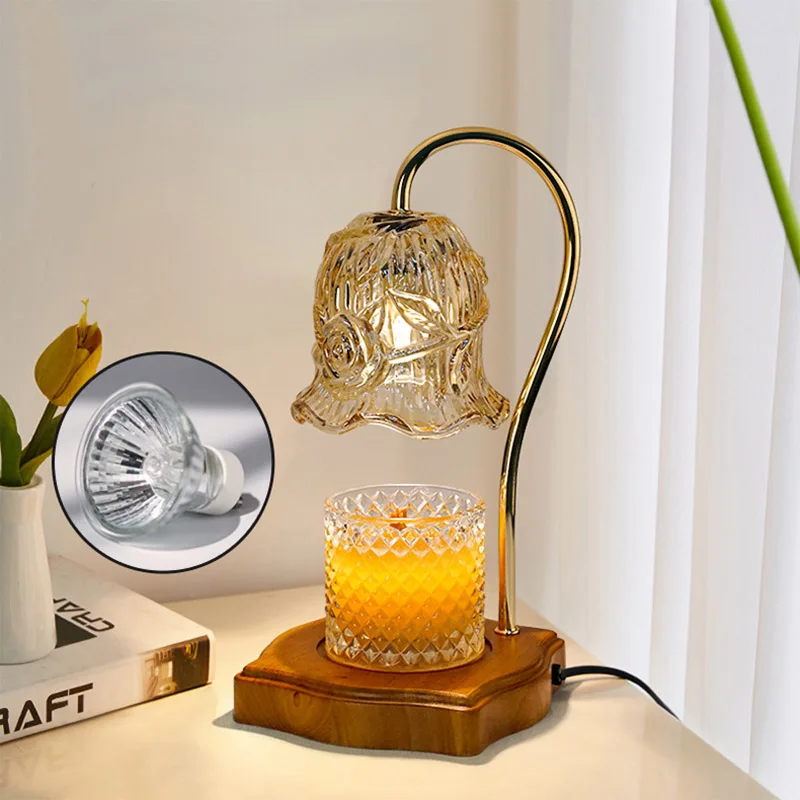 

Romantic Marble Lily Valley Wax Melting Lamp With Timed Dimming Flameless Aromatherapy Lamp Desk Lamp Birthday Gift