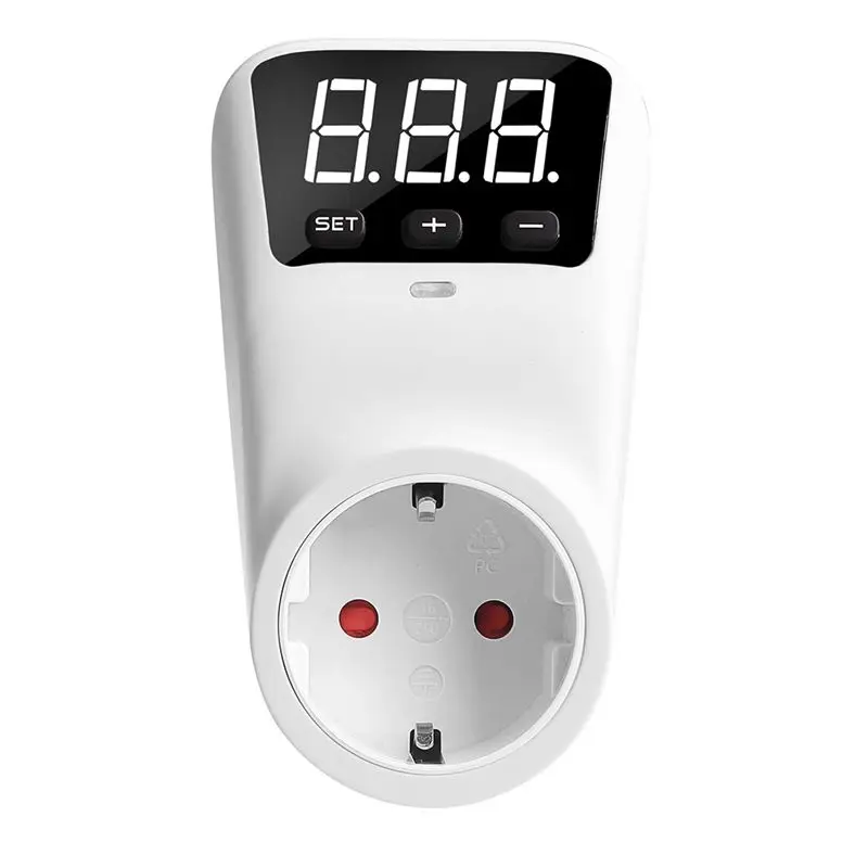 ABVJ-AC230V Adjustable Power Surge Protector Socket Voltage Safe Refrigerator Protect EU Plug 1 PCS