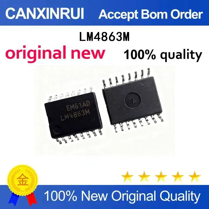 

(5-100 Pieces) Brand new original LM4863M SOP-16 audio amplifier spot chip IC