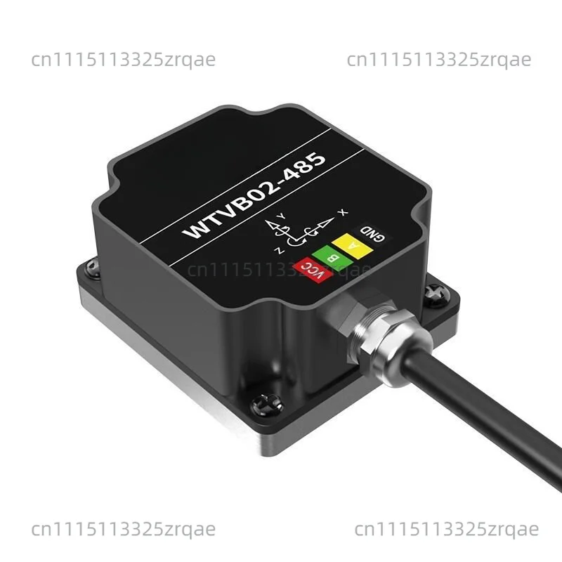 Three-axis displacement speed amplitude frequency vibration sensor motor water pump monitoring waterproof WT-VB02-485