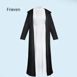 Anime Cosplay Frieren Beyond Journey's End Women Trench Coat Dress Fern Suit Outfits for Halloween Party Fern Cosplay Costume