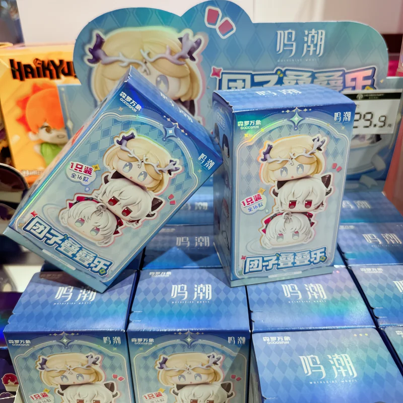 

Коллекционная игрушка-фигурка Wuthering Waves Blind Box: Cartethyia & Cantarella Dumpling Stacking Kawaii, аниме-фигурка, подарок