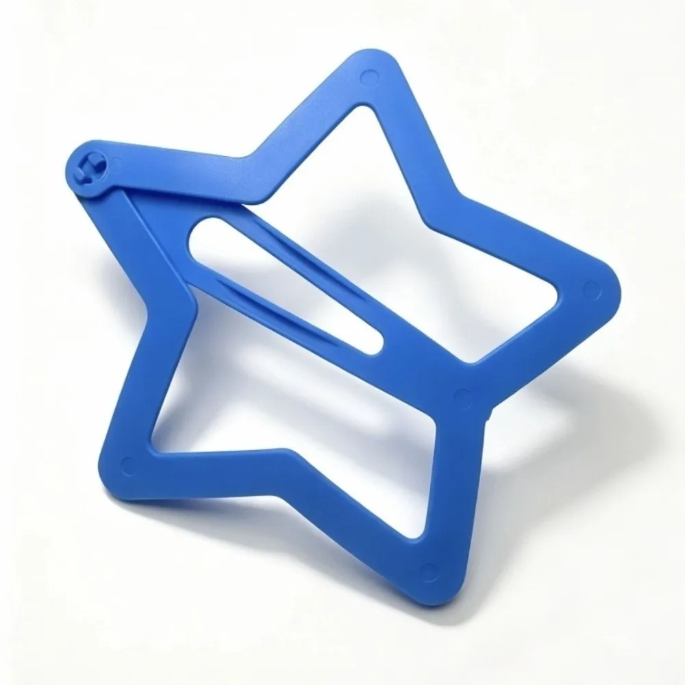 Trendy Creative Extra-large Star Hair Clip Solid Color INS Clothes BB Clip Kawaii Novelty Openwork Star Hairpin Woman