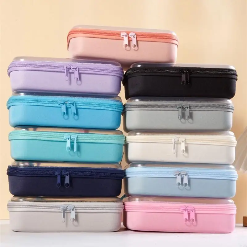 Однотонный пенал большой емкости, многофункциональные органайзеры для канцелярских товаров, косметики