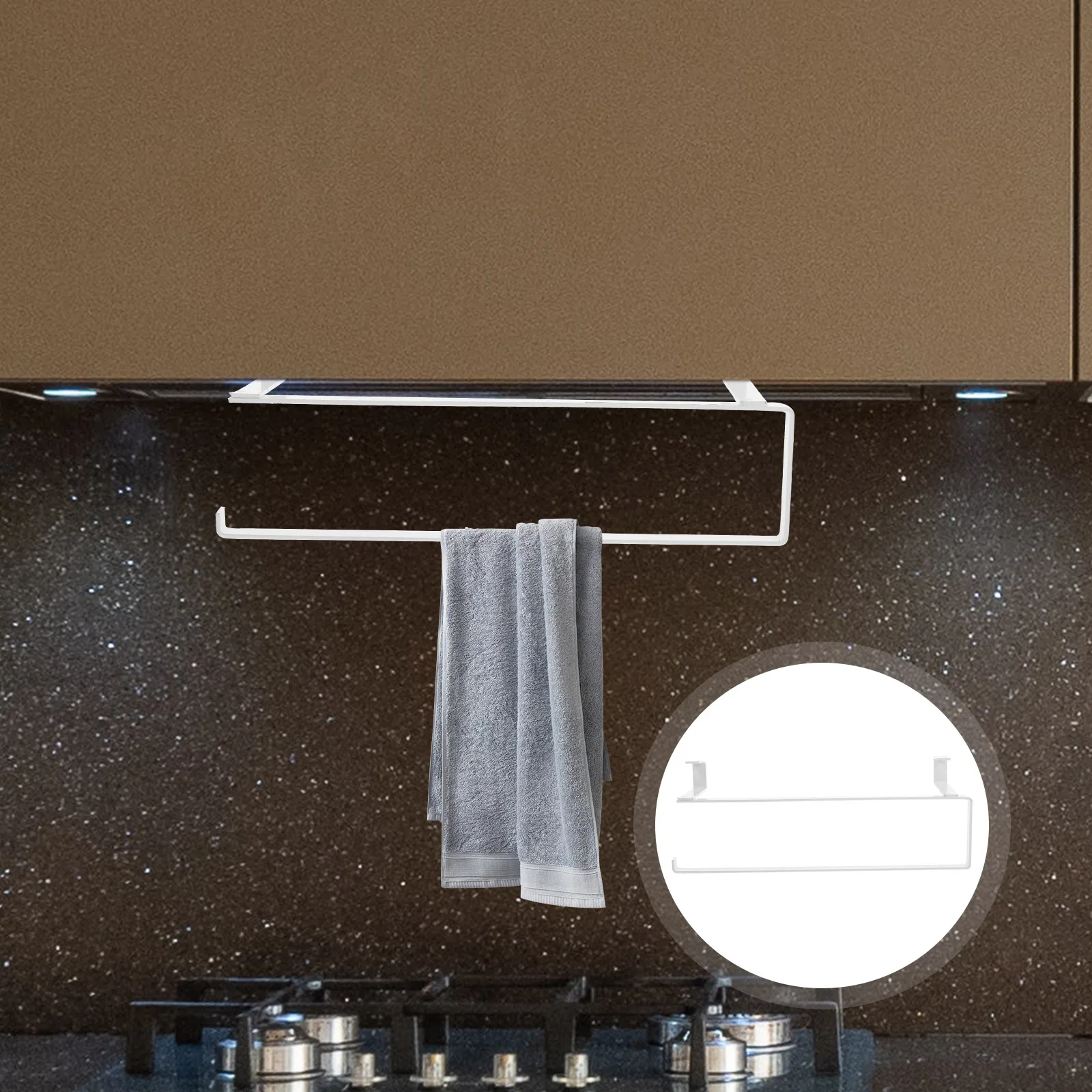 Towel Holder Storage Kitchen Home Toilet Rack Kitchen Towel Rack Home Roll Paper Holder Non Punch Toilet Paper Organizer