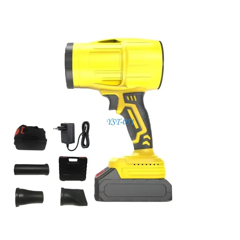 E15A Flexible Rechargeable Air Blower for Removing Fronds Dust and Snow from Driveways Patios and Grounds