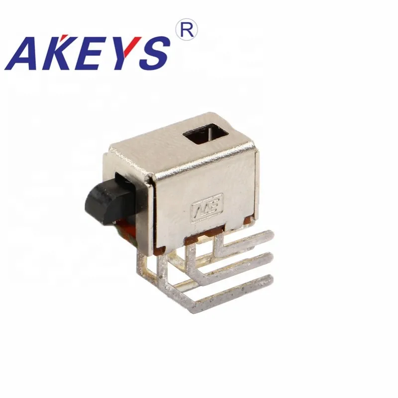 10PCS PS-22F93 Lock - free Push Button power switch with bent foot and no fixed foot