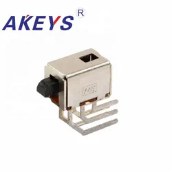 10PCS PS-22F93 Lock - free Push Button power switch with bent foot and no fixed foot