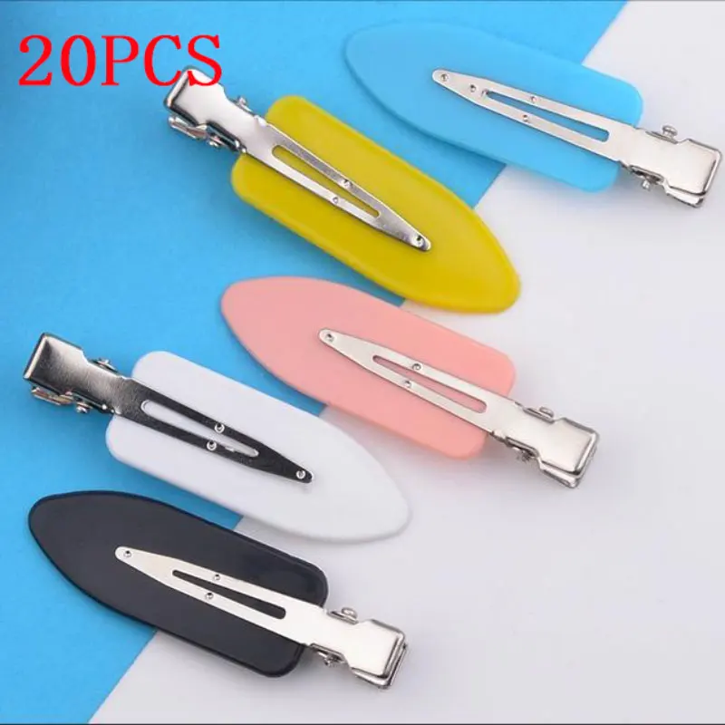 20 DIY seamless duckbill hair clips with cream, summer side bangs, makeup hair clips, fashionable women's hair accessories