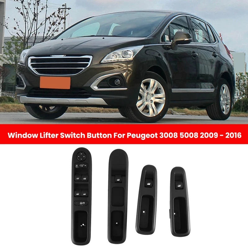 

Переключатель Стеклоподъемника для Peugeot 3008 5008 2009 - 2016 A, 4 шт.