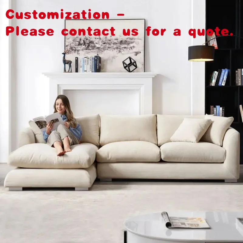 

Custom Sectional Sofa Set Supplier Living Room Gray Comfortable Soft Sofa Lounge