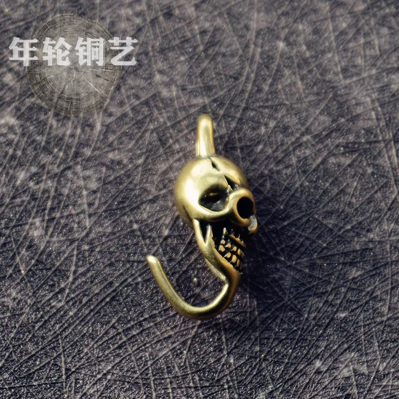 Instant Win Supply Copper S Hook Wealth Cloth Hook Bracelet S Hook Pure Brass Skull S Hook Buckle