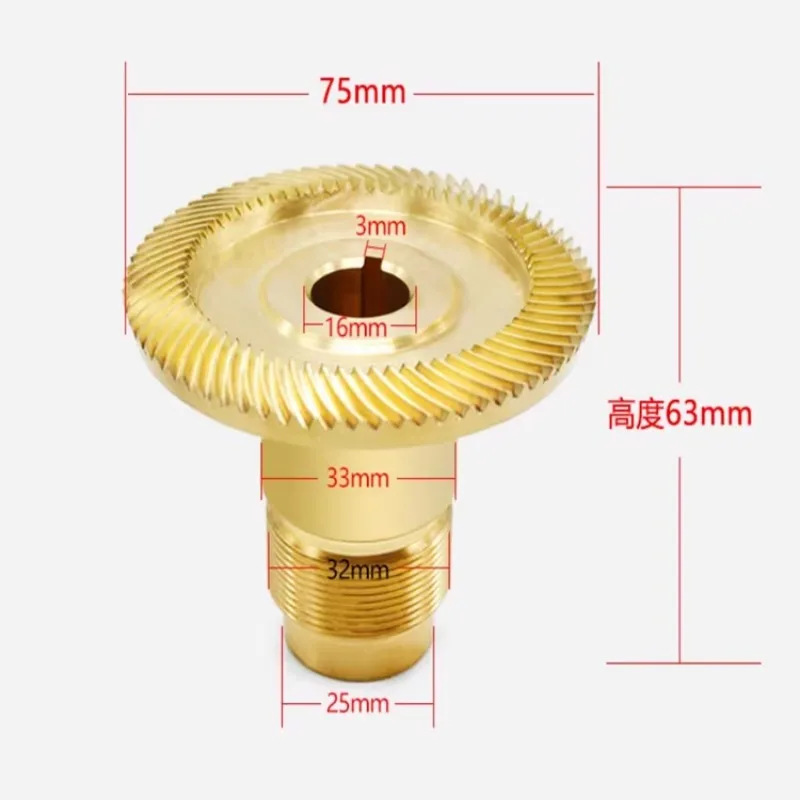 Milling Machine Servo Power Feed Brass CNC Mill Straight Gear for Bridgeport Mill Part Left and Right Rotating Pinions