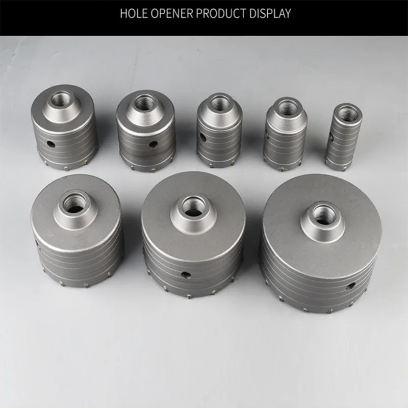 

Plus Wall Hole Saw Drill Bit Concrete Hole Saw with Round Shaft 30-160mm Hole Cutter Concrete Cement Stone Tool