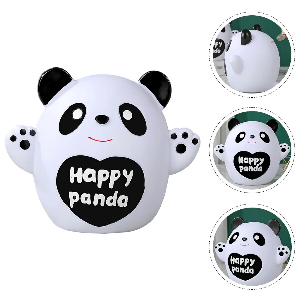 

Lovely Cartoon Panda Coin Container Premium Material Coin Saving Box Motivational Kids Money Holder Desktop Ornament Home Saving