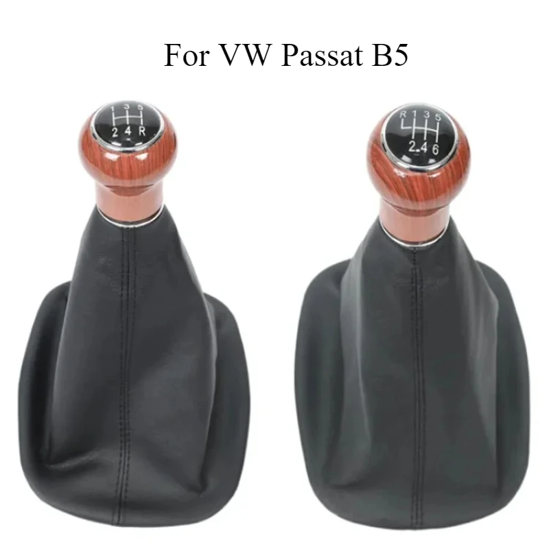 5 6 Speed Car Gear Shift Knob Gaiter Boot Cover for VW Volkswagen Passat B5 1996 1997 1998 1999 2000 2001 2002 2003 2004 2005