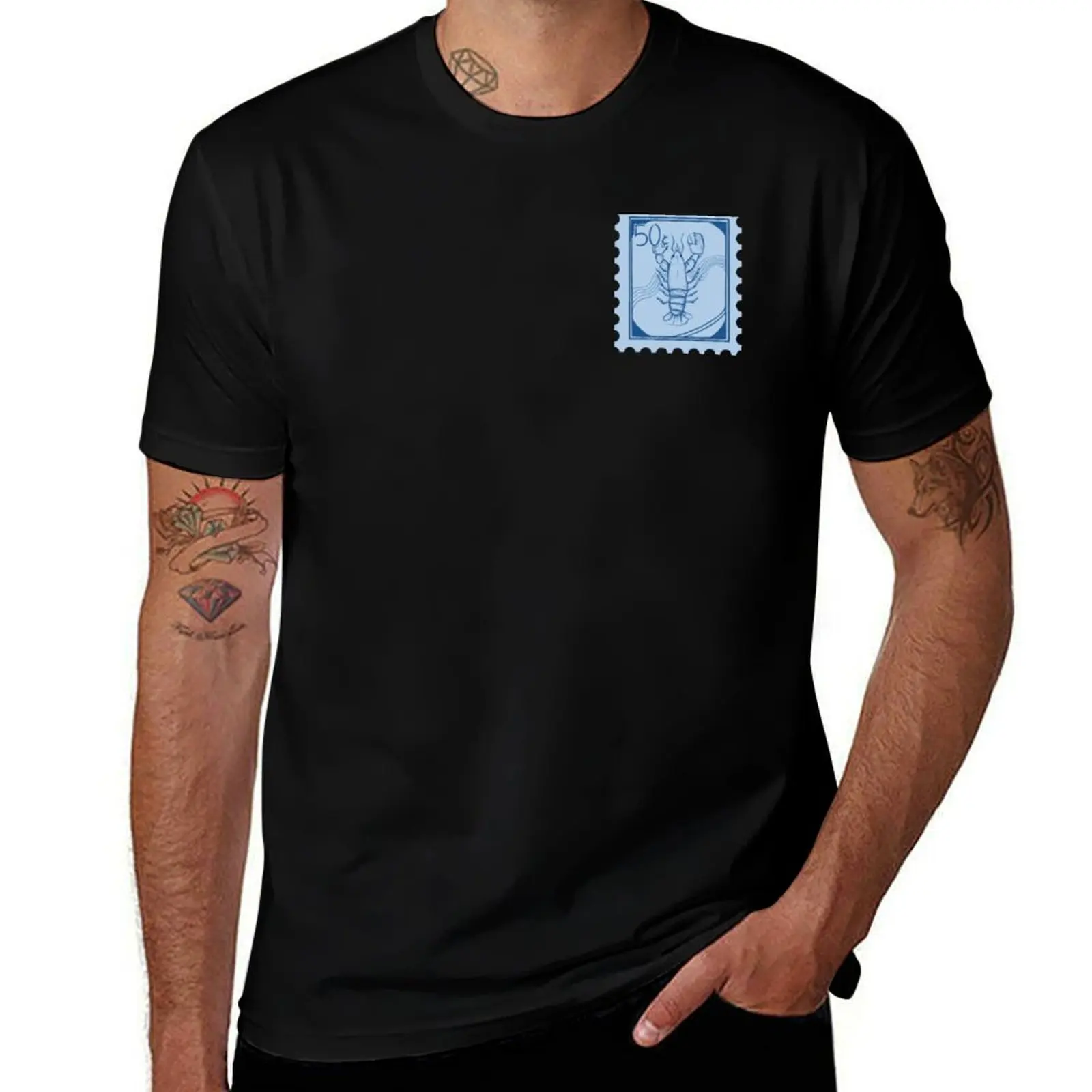 

Lobster Vintage Ocean Post Stamp T-Shirt plus sizes hippie clothes plus size clothes men graphic t shirts