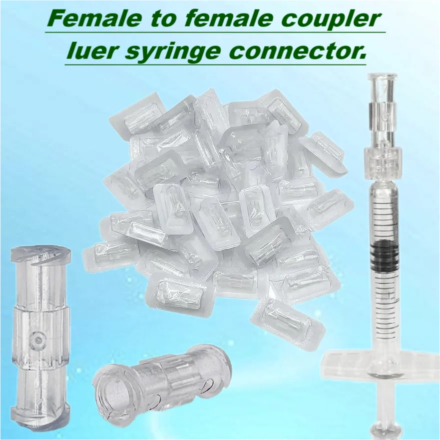 Luer Thread Connector Pp Material Transparent Syringe Double-Way Connector Easy And Durable Use In Sterile Environment