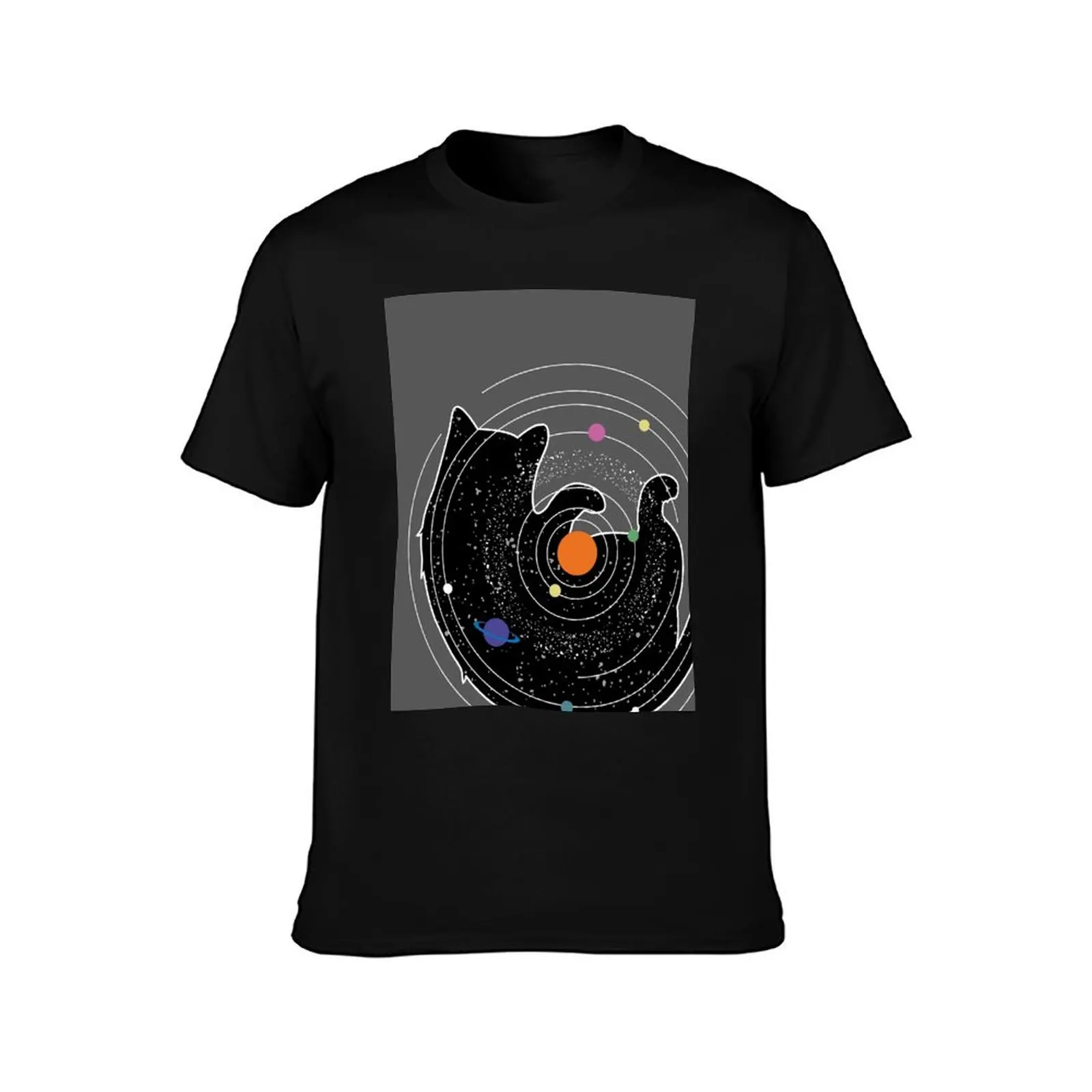 Space cat univers T-Shirt tees quick-drying new edition blue archive cotton t shirt men