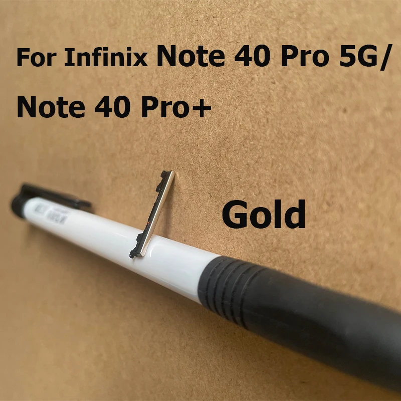 

Боковые кнопки регулировки громкости для Infinix Note 40 Pro Plus Pro+ 5G Вкл. Выкл. Боковая кнопка громкости вверх и вниз X6851 X6851B