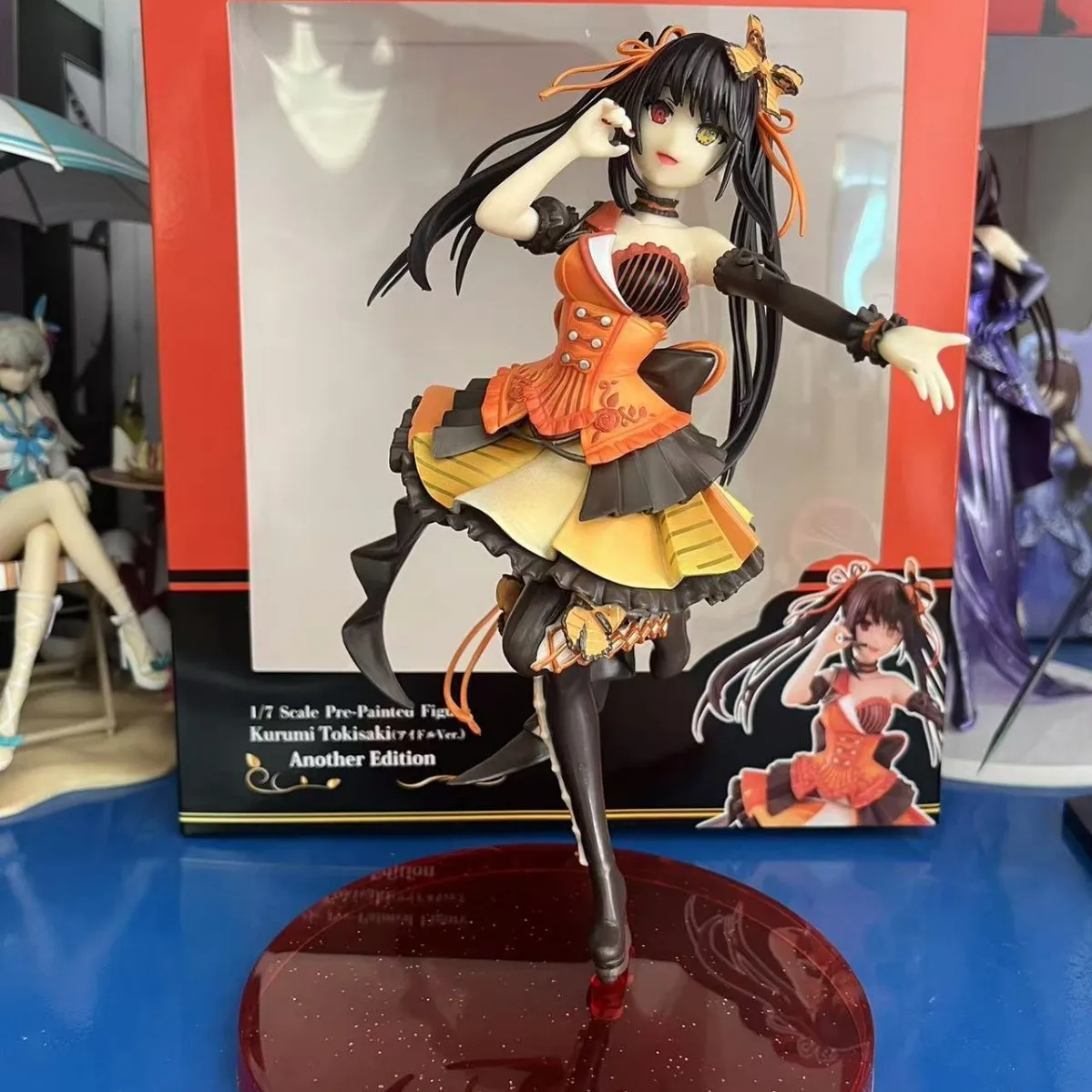 Anime DATE A LIVE Tokisaki Kurumi Qipao style Standing posture Action Figure PVC Model Statue Toys Desk Decor Collectible Gifts