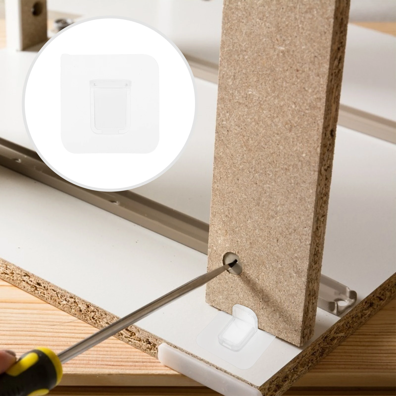 

24 Pcs Self Adhesive Shelf Pegs Closet Partition Fixed Support Pin for Bookcase Kitchen Cabinets