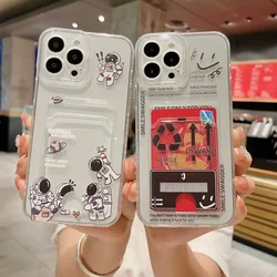Astronauts Card Phone Case For Honor 90 50 70 200 Lite X5 Plus X7B X8B X9B 5G X7A X8A X9A X6 X7 X8 X9 X7C X8C X9C X5B X6B Cover