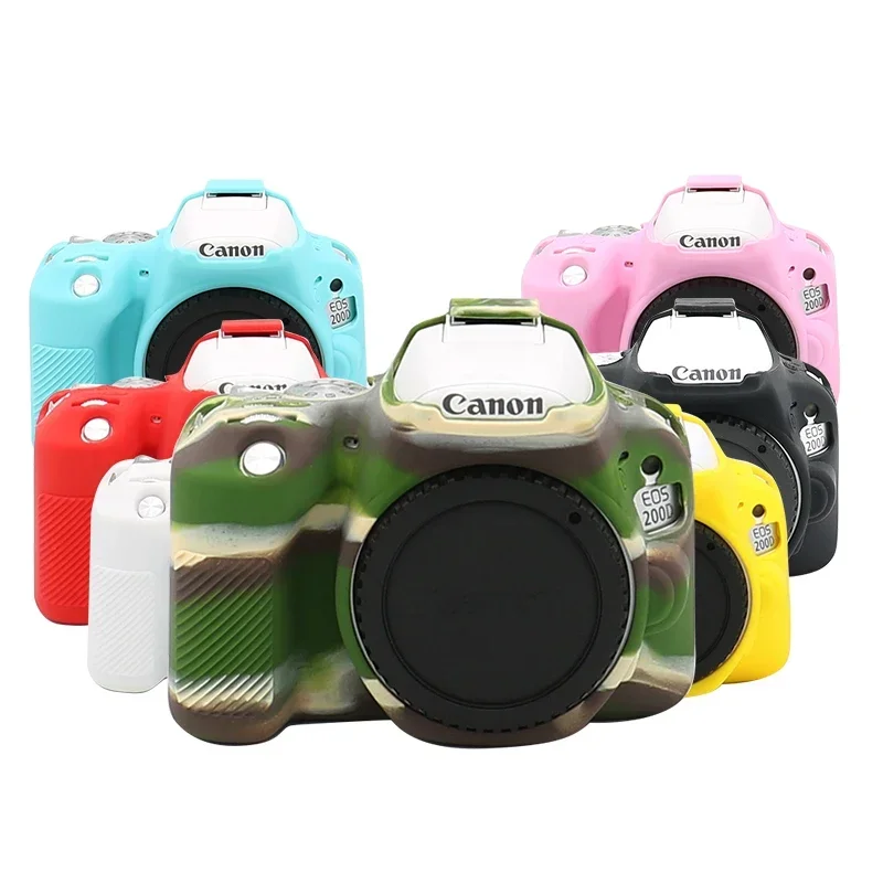 Silicon protector skin case soft body cover For Canon EOS 250d 200dii 200D rebel SL2 kiss X9 DSLR camera rubber