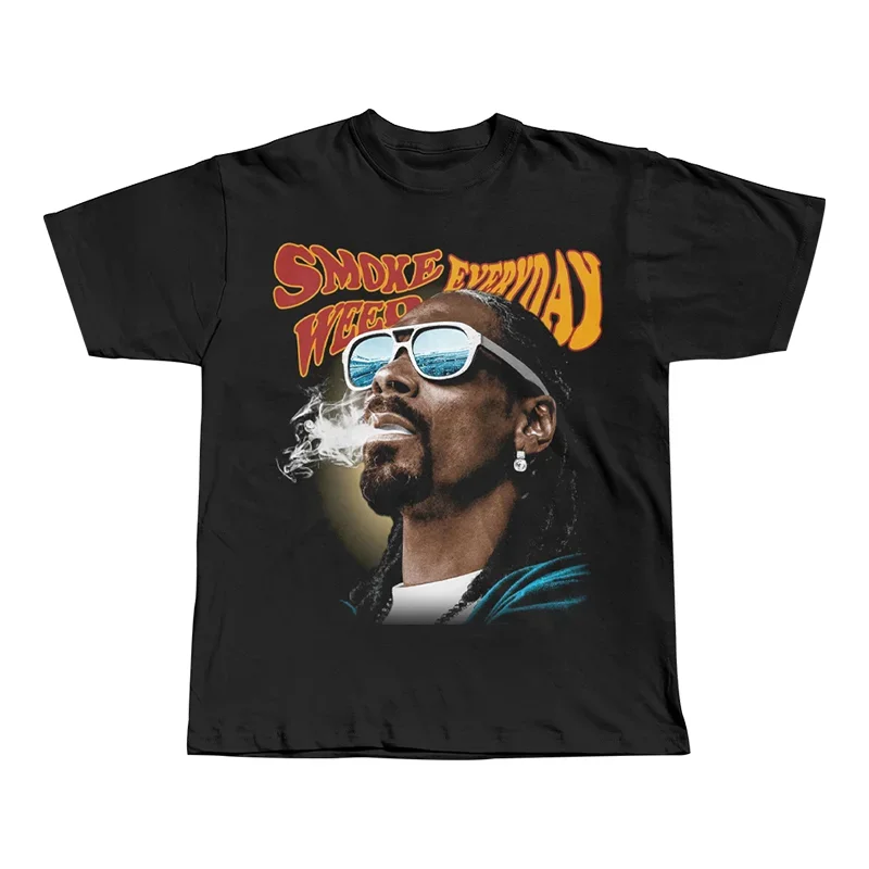 

New Classic American Hip-hop Pattern Men's and Women's Fashion Pure Cotton Loose Short Sleeve T-shirt