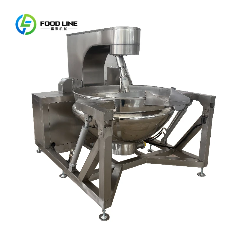 Customized Fully Automatic Hydraulic Tilting Planetary Mixing Kettle, Industrial Commercial Cooking Equipment for Chili Sauce