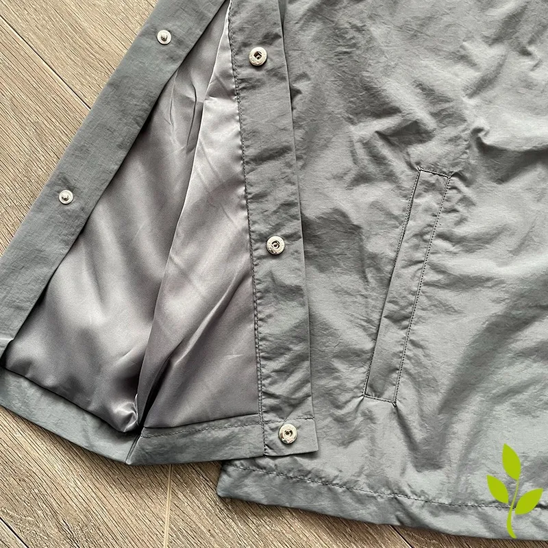 Embroidered Buckle Sports Style SAINT Jacket Casual Windbreaker Jacket Men Women Sunscreen Overcoat Trousers Set